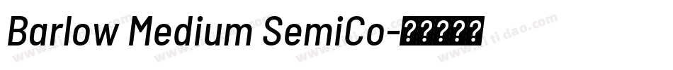 Barlow Medium SemiCo字体转换